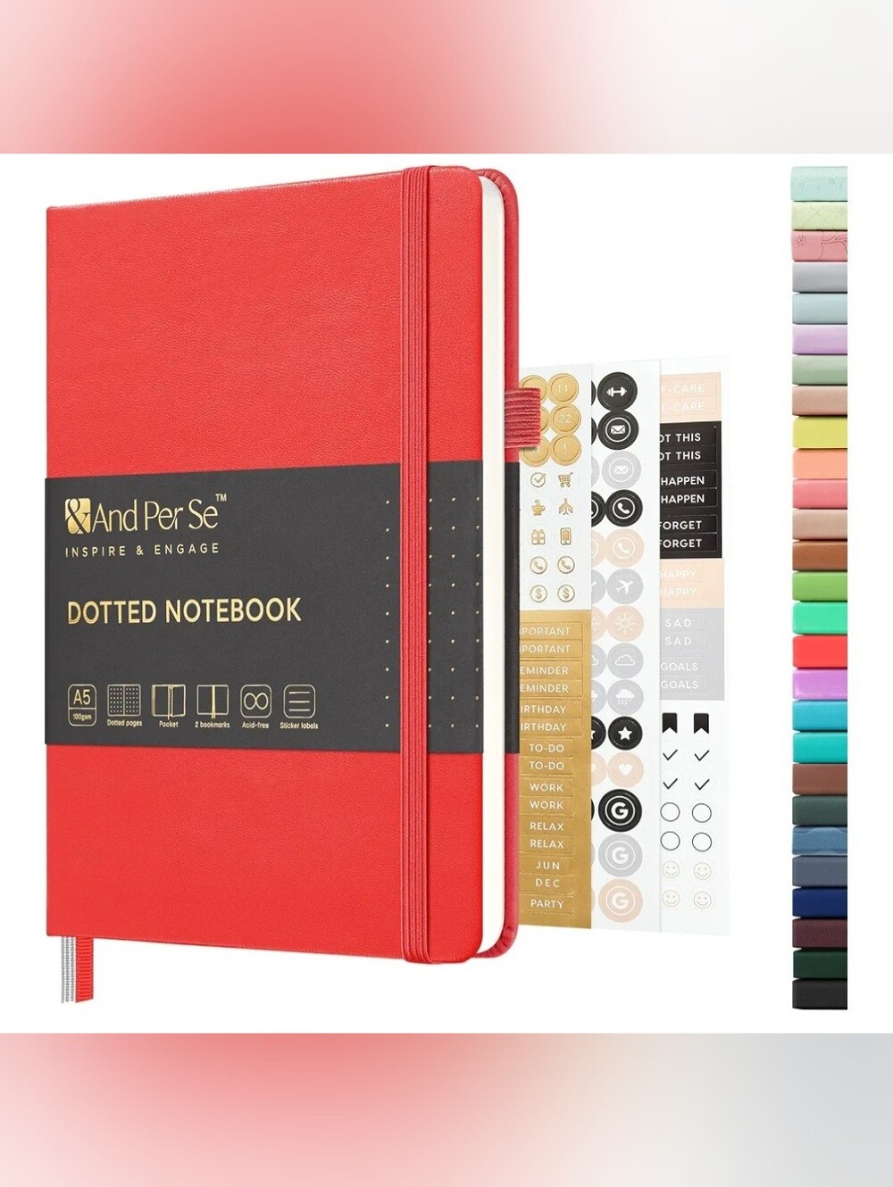 Per Se Red Dotted Notebook